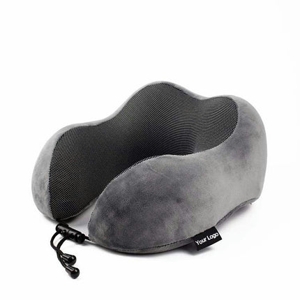 Premium Memory Foam Travel Neck Pillow - Ergonomically Designed Airplane Travel Pillow