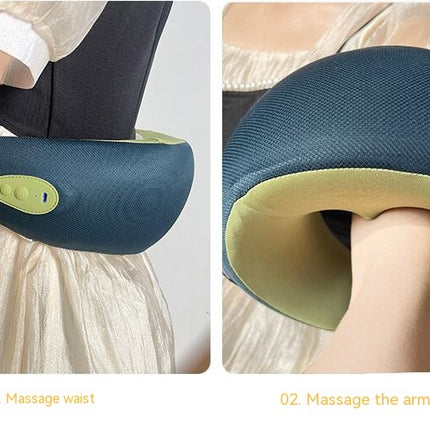 Electric Neck Massage Pillow , for Muscle Pain Relief U-Shape Massage Pillow for Home, Car and Office