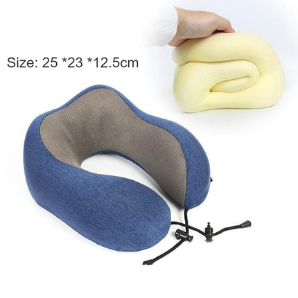 Travel Pillow Memory Foam Soft Comfort Support Pillow for Airplane/Car/Office and Home Resting