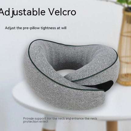 Travel Pillow, Neck Pillow for Airplanes and Automobiles Adjustable Range for Enhanced Front Support