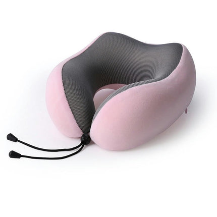 Neck Pillow for Travel, 100% Pure Memory Foam Soft Pillow for Airplane Sleeping U Shaped Pillow