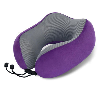 Neck Pillow for Travel, 100% Pure Memory Foam Soft Pillow for Airplane Sleeping U Shaped Pillow