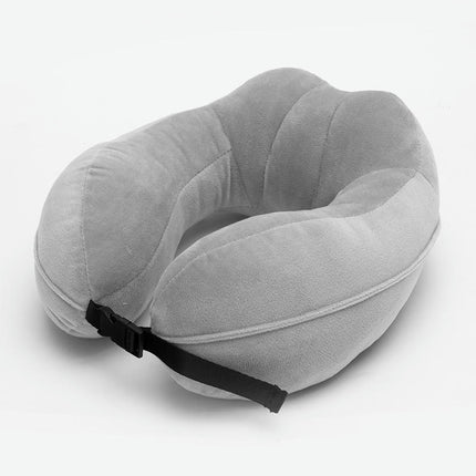 Travel Pillow - PP Cotton Airplane Pillow - Neck Support Travel Pillow with Adjustable Cord Lock