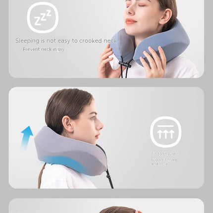 Travel Pillow - Memory Foam Pillow - Soft, Comfortable and Supportive Neck Pillow