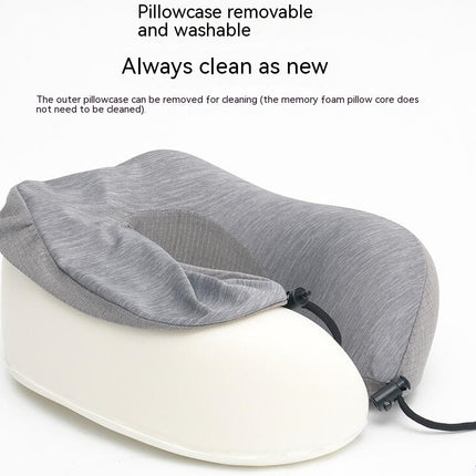 Travel Pillow for Airplane - Memory Foam Neck Pillow, Soft and Supportive Travel Pillow