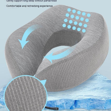 Travel Pillow for Airplane - Memory Foam Neck Pillow, Soft and Supportive Travel Pillow