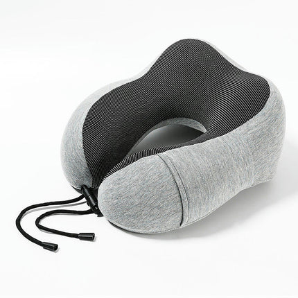 Travel Pillow, Best Memory Foam Neck Pillow and Head Support Soft Pillow with Side Storage Bags