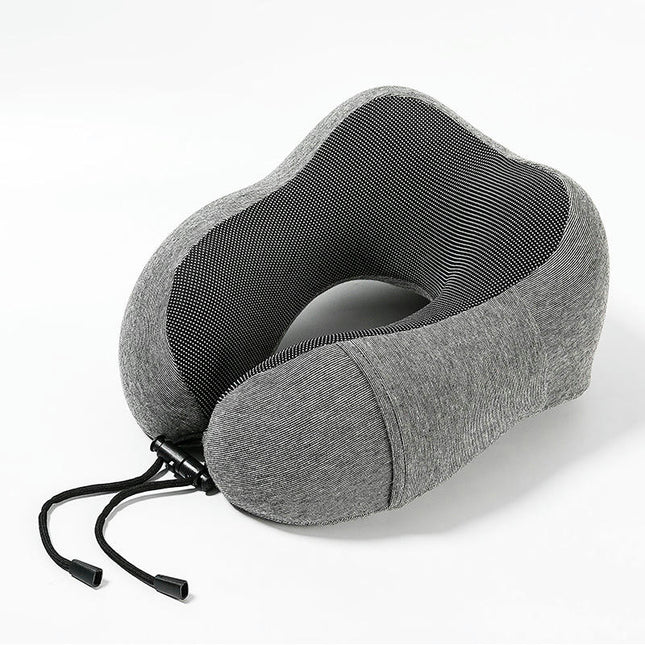 Travel Pillow, Best Memory Foam Neck Pillow and Head Support Soft Pillow with Side Storage Bags