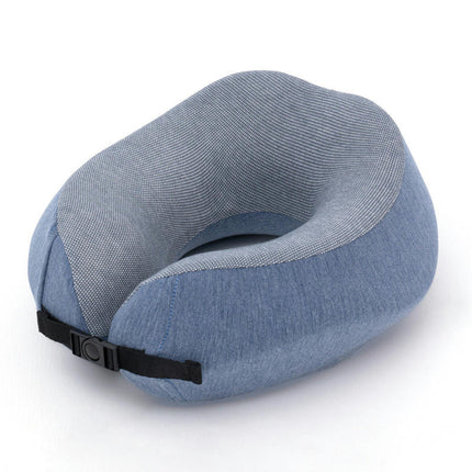 Travel Pillow, Memory Foam Neck Pillow for Chin and Neck Support, Suitable for Travel Car Airplane Pillow