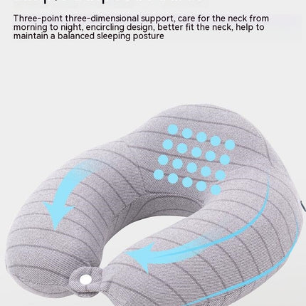 Travel Pillow--Head and Neck Support Pillow, Suitable for Planes, Cars and Trains U-shaped Pillow