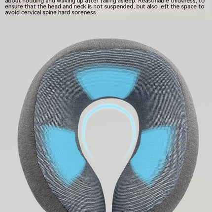 Travel Pillow, Memory Foam Neck Pillow for Chin and Neck Support, Suitable for Travel Car Airplane Pillow