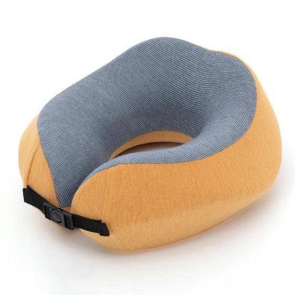 Travel Pillow, Memory Foam Neck Pillow for Chin and Neck Support, Suitable for Travel Car Airplane Pillow