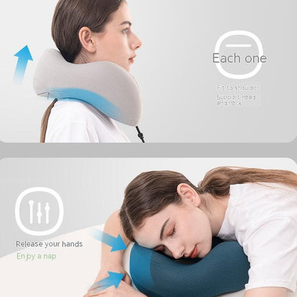 Memory Foam Travel Neck Pillow Best Travel Pillow to Support Head, Neck and Chin