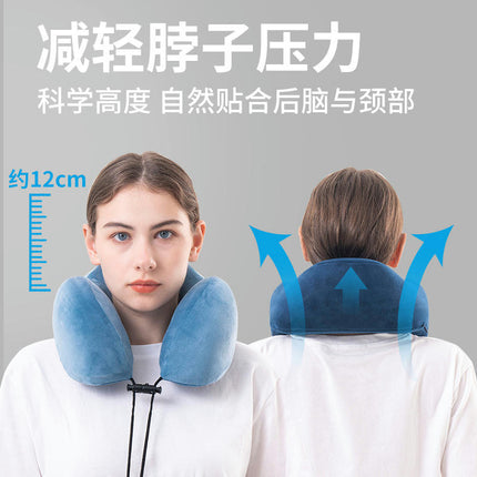 Travel Pillow - Memory Foam Neck Pillow, Ergonomic and Washable Nap Pillow