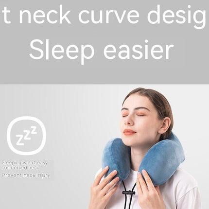 Travel Pillow - Memory Foam Neck Pillow, Ergonomic and Washable Nap Pillow