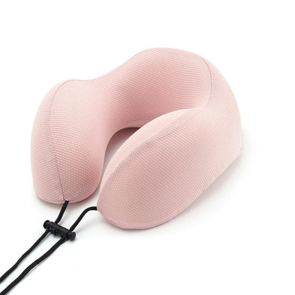 Travel Neck Pillows Adjustable U-Shaped Memory Foam Airplane Pillows Support Headrest and Neck