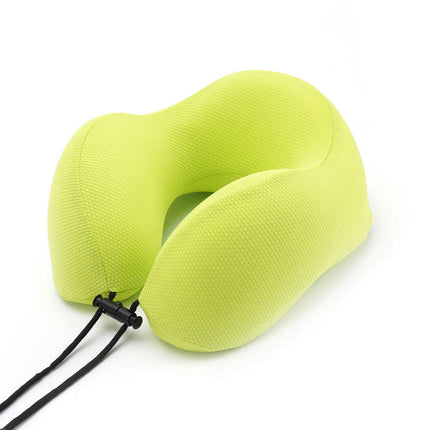 Travel Neck Pillows Adjustable U-Shaped Memory Foam Airplane Pillows Support Headrest and Neck