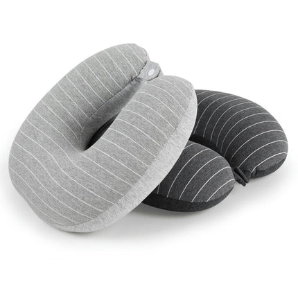 U-Shape Travel Pillow - Foam Particle Neck Support Pillow - For Camping Sleep Rest Cushion