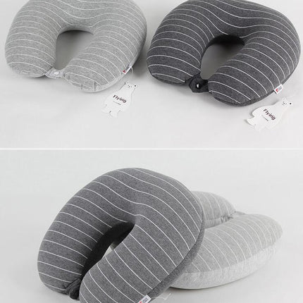 U-Shape Travel Pillow - Foam Particle Neck Support Pillow - For Camping Sleep Rest Cushion