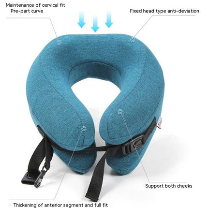 Travel Pillow - Memory Foam Neck Cushion - Flight Support Neck Pillow for Travel  Essentials