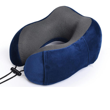 Travel Pillow, Memory Foam Neck Pillow and Head Support Soft Pillow with Side Storage Bags