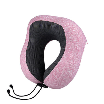 Travel Pillow, Memory Foam Neck Pillow and Head Support Soft Pillow with Side Storage Bags