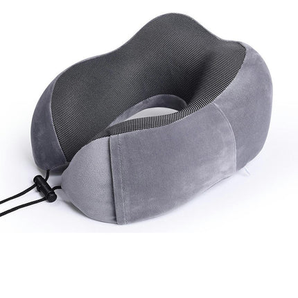 Travel Pillow, Memory Foam Neck Pillow and Head Support Soft Pillow with Side Storage Bags