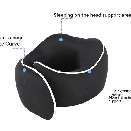 Travel Neck Pillow, Airplane Memory Foam Pillow - Avoid neck and Shoulder pain Support Head and Neck