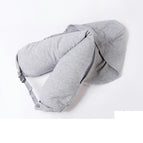 Cap particle long pillow - light gray