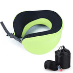 F16Plaidd green+storage bag+eye mask+earplugs