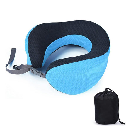 Travel Pillow - Memory Foam Neck Cushion - Flight Pillow  Support Neck Pillow for Travel