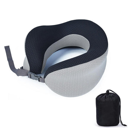 Travel Pillow - Memory Foam Neck Cushion - Flight Pillow  Support Neck Pillow for Travel