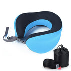 F16 Plaid blue+storage bag+eye mask+earplugs