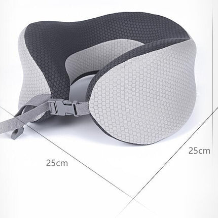 Travel Pillow - Memory Foam Neck Cushion - Flight Pillow  Support Neck Pillow for Travel