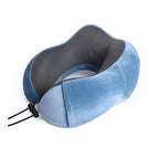 F05 Magnetic Cloth+Eye Mask Ear Plug Storage Bag - Peacock Blue