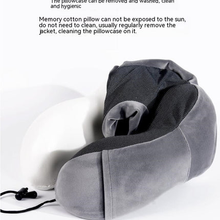 U-Shape Pillow, Memory Foam Neck Care Travel Pillow