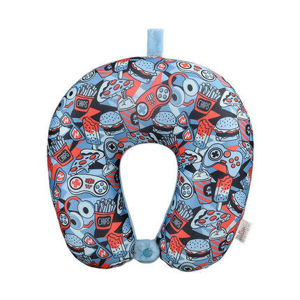 Travel Neck Pillow - Foam Particle U-Shaped Pillow, Resting Airplane Travel Support Cervical Pillow