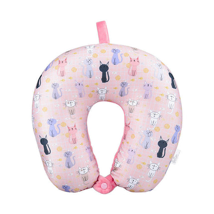 Travel Neck Pillow - Foam Particle U-Shaped Pillow, Resting Airplane Travel Support Cervical Pillow