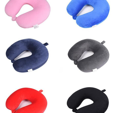 Travel Neck Pillow - Foam Particle U-Shaped Pillow, Resting Airplane Travel Support Cervical Pillow