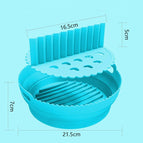 Circular 4th generation folding+divider pad (blue)