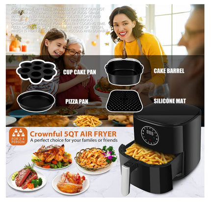 Accessories for COSORI Ninja Philips Air Fryer, 12 PCS with Oven Cake & Pizza Pan Liner Square Air Fryer Accessories