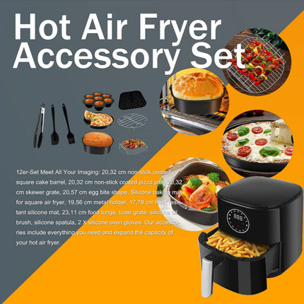 8 Inch Square Air Fryer Accessories, Compatible withCOSORI Gowise US and Other Air Fryer