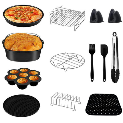 8 Inch Square Air Fryer Accessories, Compatible withCOSORI Gowise US and Other Air Fryer