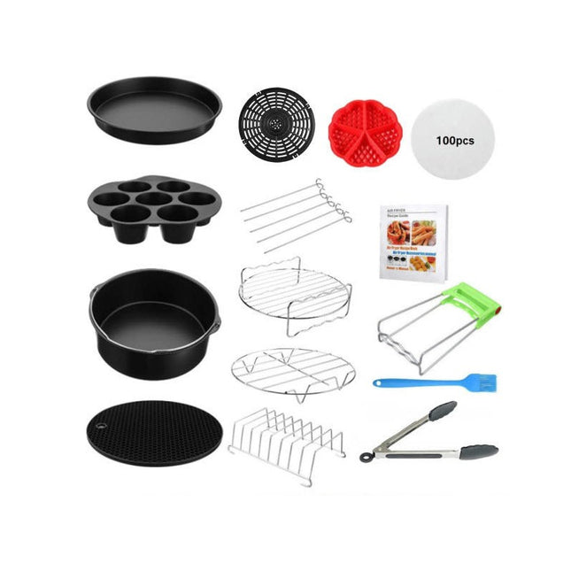 9 Inch Air Fryer Accessories 14PCS with Cupcake Pan, Pizza Pan etc