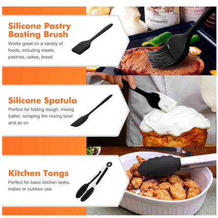 Air Fryer Accessories 9PCS for Ninja Air Fryer, with Cake Barrel, Pizza Pan, Skewer Rack