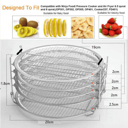 Air Fryer Accessories Stackable Dehydrator Racks for Ninjia Airfryer