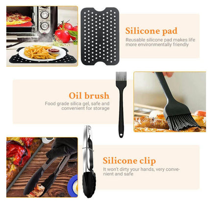 Air Fryer Accessories, Set of 5 Air Fryers Stands Grill Grate Compatible