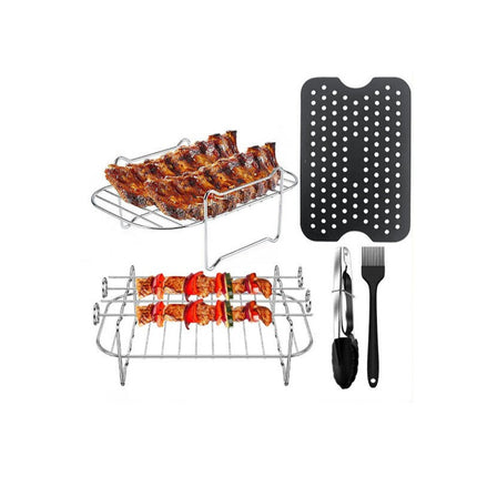 Air Fryer Accessories, Set of 5 Air Fryers Stands Grill Grate Compatible