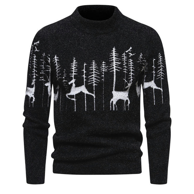 Mens Xmas Jumpers  Christmas Tree Reindeer  Novelty Pullover Sweater