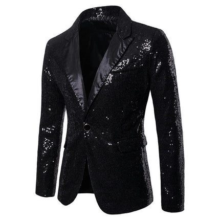 Mens Tails Slim Fit Tailcoat Sequin Dress Coat Swallowtail Dinner Party Wedding Blazer Suit Jacket